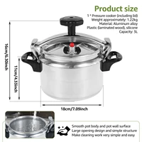Petit Autocuiseur 3L avec Soupape de Sécurité, Autocuiseur Pratique, Marmite Polyvalente pour la Cuisine à Domicile 6