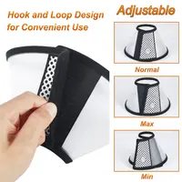 Vivifying Cat Cone, Adjustable Recovery Pet Cone, Lightweight Plastic Elizabethan Collar for Cats, Mini Dogs and Rabbits 5
