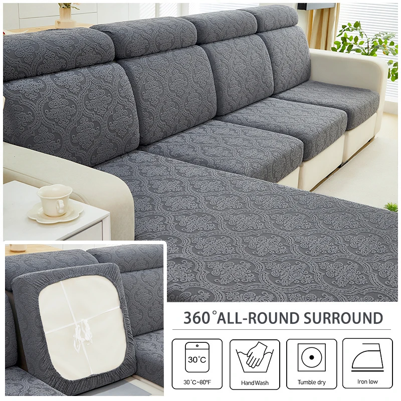 2025 New Thick Sofa Seat Cushion Cover Anti Slip Pet Friendly Stretch Sofa Covers for Living Room Slipcover Furniture Protector 5