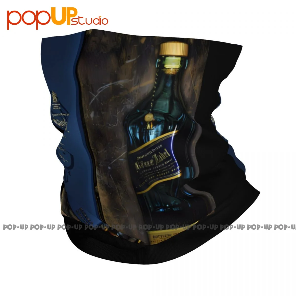 Johnny Walker Blue Label Whisky P-219 Neck Ghetta Bandana Sciarpa Maschera Per Il Viso