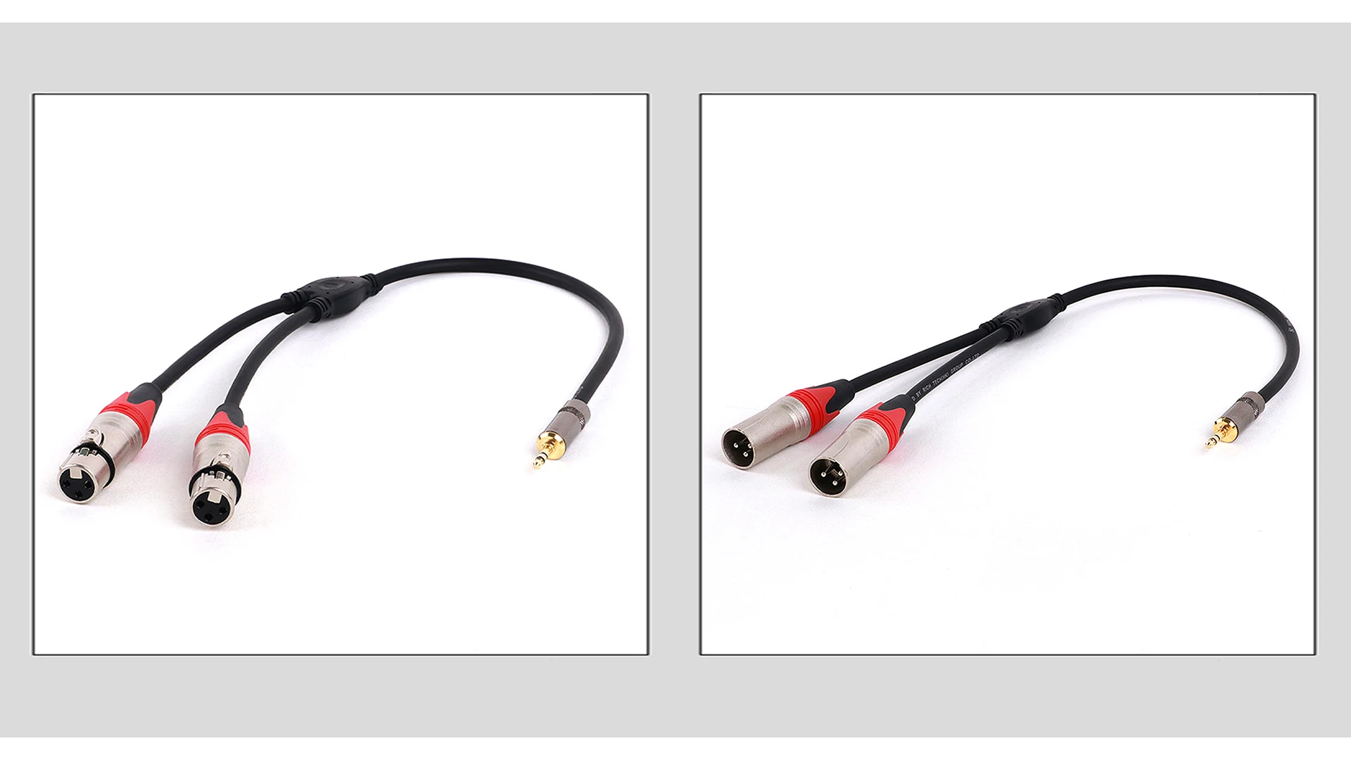 Buntes 3-poliges weibliches/männliches xlr bis 3,5 (0,3mm) trs-Buchse unausgeglichenes Mikrofon kabel Mikrofon kabel für dynamisches Mikrofon 0,5 m-m – Detail 7