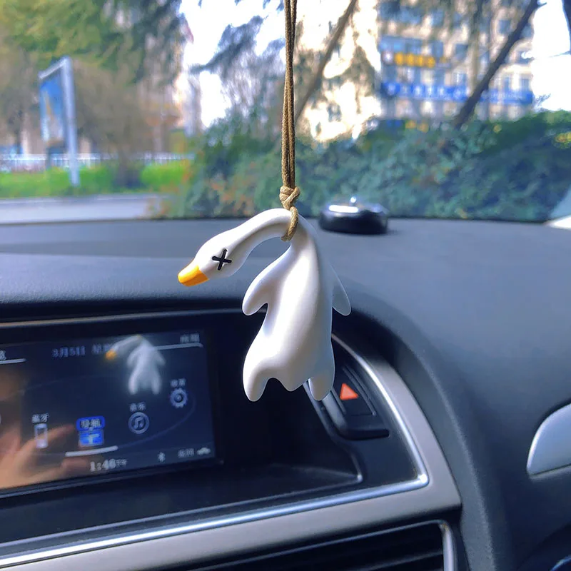 Tohuu Swinging Duck Car Ornament Super Cute Anime Car Accessories