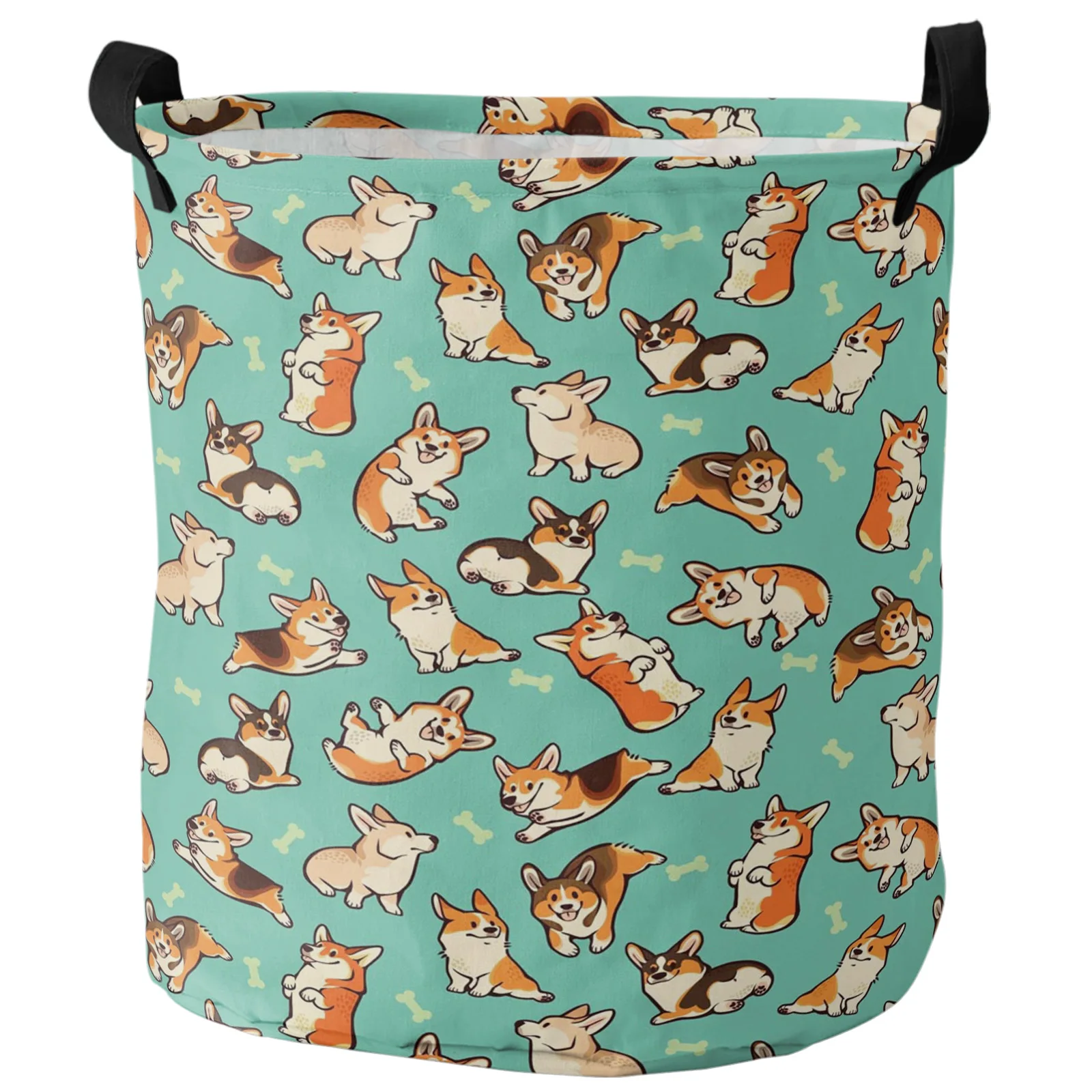 Корзина для белья Corgi плотная складная корзина органайзер игрушек грязной одежды