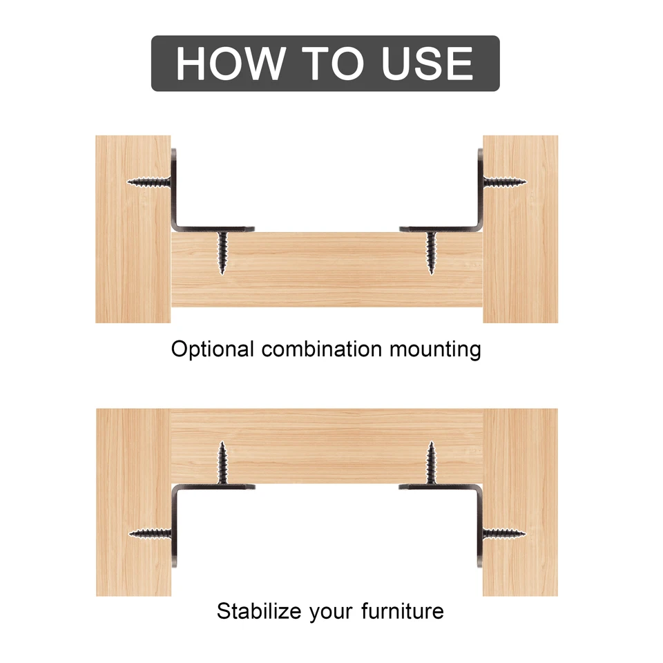 Confezione Da 20 Staffe Angolari Per Legno, A Forma Di L, In - Foto 11