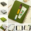 A5 A6 Felt Shell Fabric Notebook Paper Planner Inner Page Ring Binder Stationery Gift Traveler Journal Loose Leaf Notebook New 1