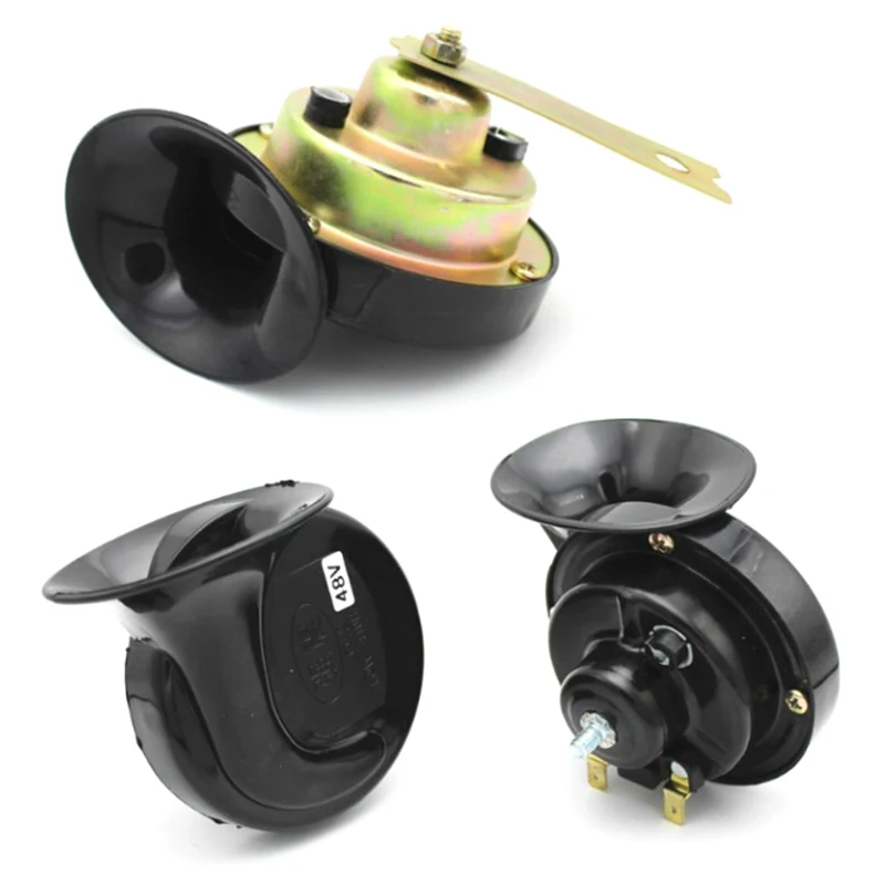 

12V Waterproof Snail Horn Motorcycle Cars Sound Signal Scooters Loud Speaker Monophonic Air Horn Trumpet with Mounting Kits