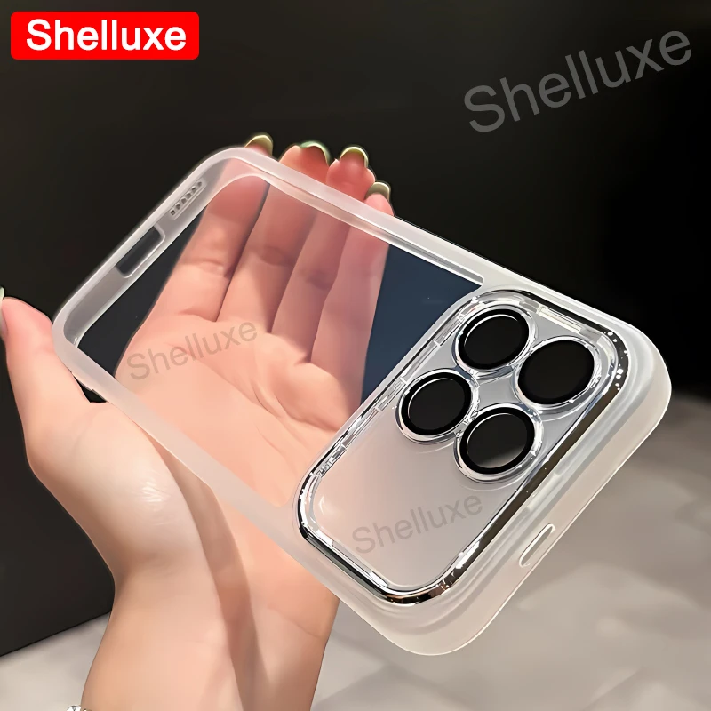 Enhanced Product Title: Transparent Silicone Soft Cover with Ultra Plating - Premium TPU Phone Case by Shelluxe