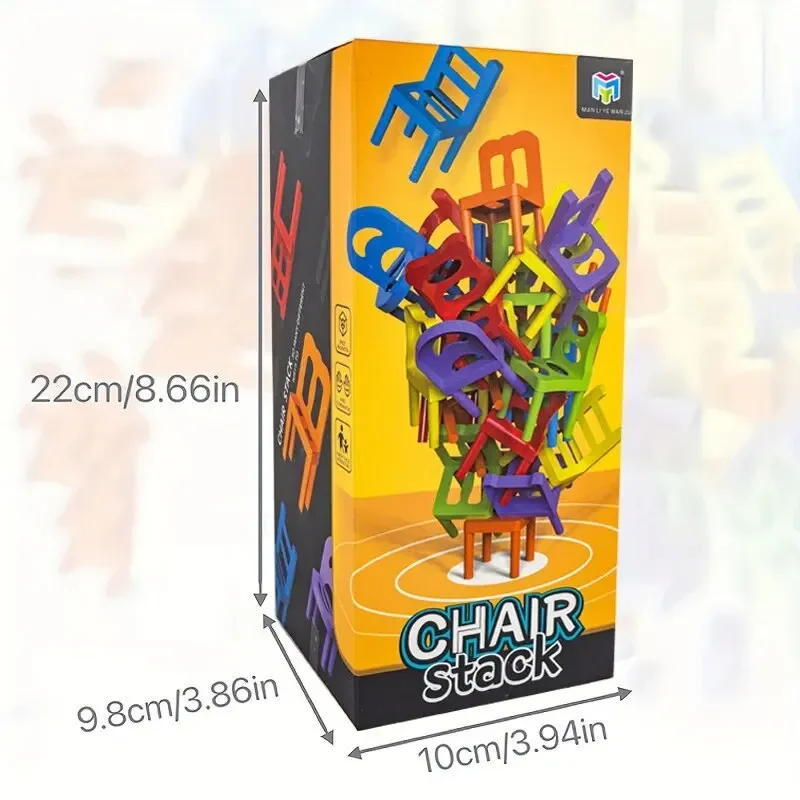 Stacking Chairs Educational Toys Building Blocks Parent-Child Gathering Interactive Stress Reduction Toys