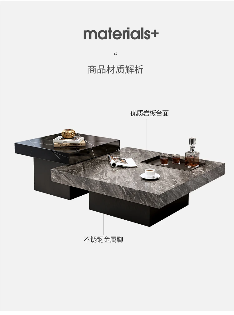 Aesthetic Minimalist Coffee Table Center Computer Dinner Service Coffee Table Sweet Drawers Nordic Glass Couchtisch Furniture