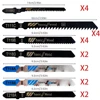 20Pcs Jigsaw Blades Set T-Shaft HCS Assorted Jig Saw Blades for Wood Plastic and Metal Cutting Blades for Black & Decker Metabo 6