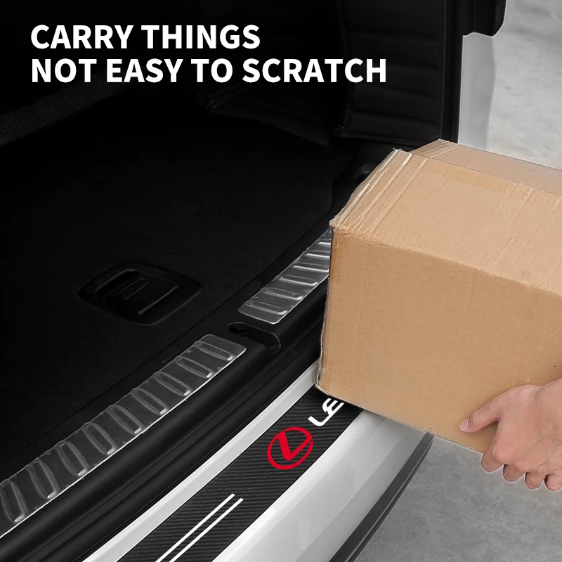 탄소 섬유 자동차 후면 범퍼 트렁크 가드 보호 스티커 Lexus F SPORT IS250 IS200 CT200h GS300 LS430 RX450h LX570 IS300