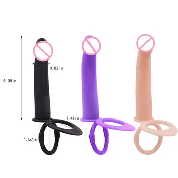 Double Penetration Vibrator Sex Toys For Couples Strapon Dildo Vibrator Strap On Penis Sex Toys For Women Man Adult 18+ Sex Shop 5