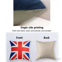 1/4pc Vibrant Summer Starfish and Shell Cushion Cover Linen Fabrics Throw Pillow Covers Home Living Room Sofa Party Decorative 4
