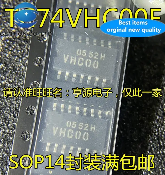 

20 шт. 100% оригинальный новый tc74vhc00 TC74VHC00F Шелковый экран VHC00 SOP14 корпус SMD 5,2 мм