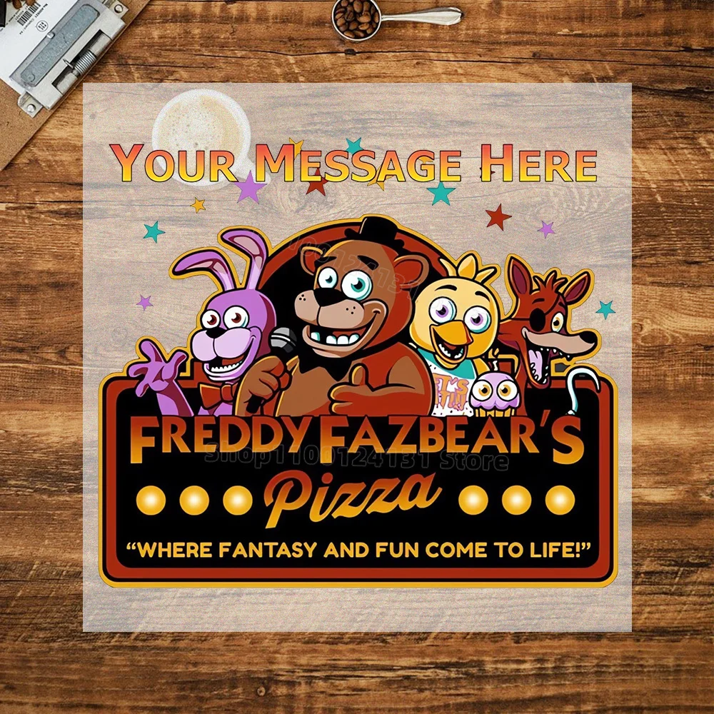 FNAF-Inspired Heat Transfer Stickers for Clothing - T-Shirt DIY Anime Patches Collection