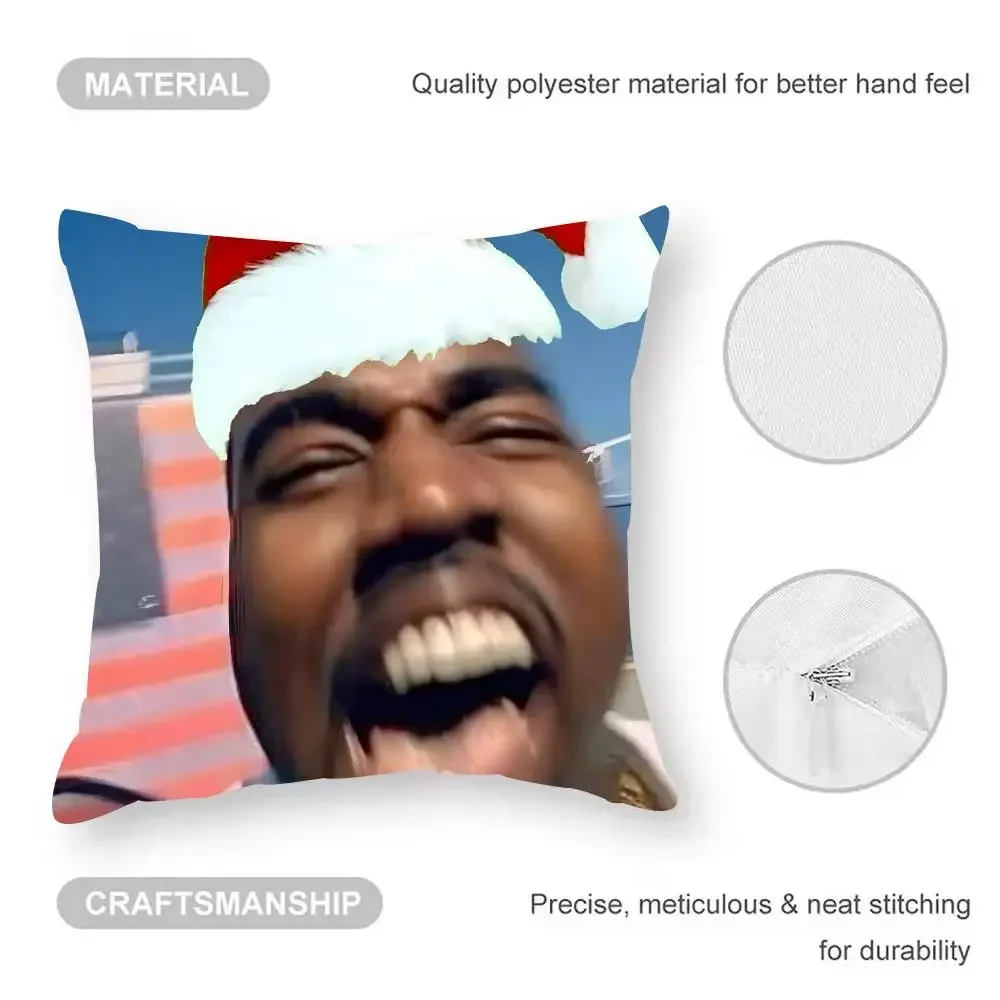 Lustiger K-KanyES W-Wests Kissenbezug, Anti-Dustmite-Kissenbezug, unsichtbarer Reißverschluss, seidiger kurzer Plüsch-Sofa-Kissenbezug – Detail 8