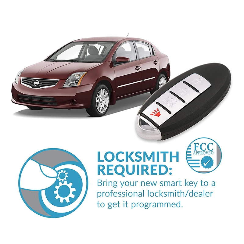 New For Sentra 2007 - 2012 Smart Remote Key Proximity Fob CWTWBU735 USA Seller A+ remotekey smart car key 4 button 315 mhz cwtwbu735 id46 chip for nissan maxima sentra 2007 2008 2009 2010 2011 2012