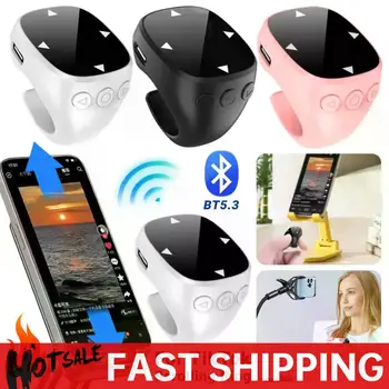 Touch Screen Wireless Remote Control For TikTok Scrolling Ring Bluetooth 5.3 Fingertip Selfie Video Page Turner for iOS Android 1