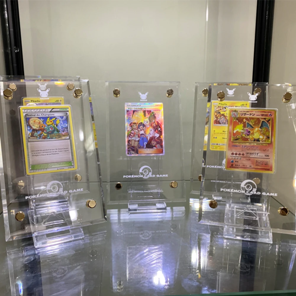 pokemon-acg-アクリルのptsouirカードコレクション透明なホルダーディスプレイカードは含まれていません25周年記念