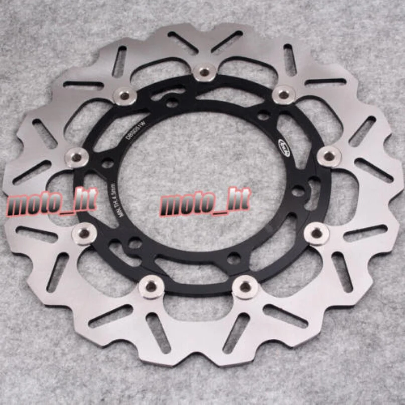 

Motorcycle Front Brake Disc Rotor For Kawasaki Ninja 250R 2008 2009 2010 2011 Black CNC Aluminum