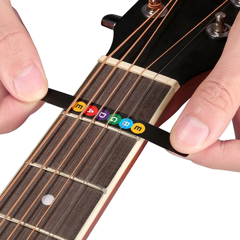 Adesivo per bilancia per chitarra Tastiera Note codificate Etichette Adesivi Principianti Autoapprendimento Guida visiva Accessori per chitarra Amanti della musica ZYF - immagine 2