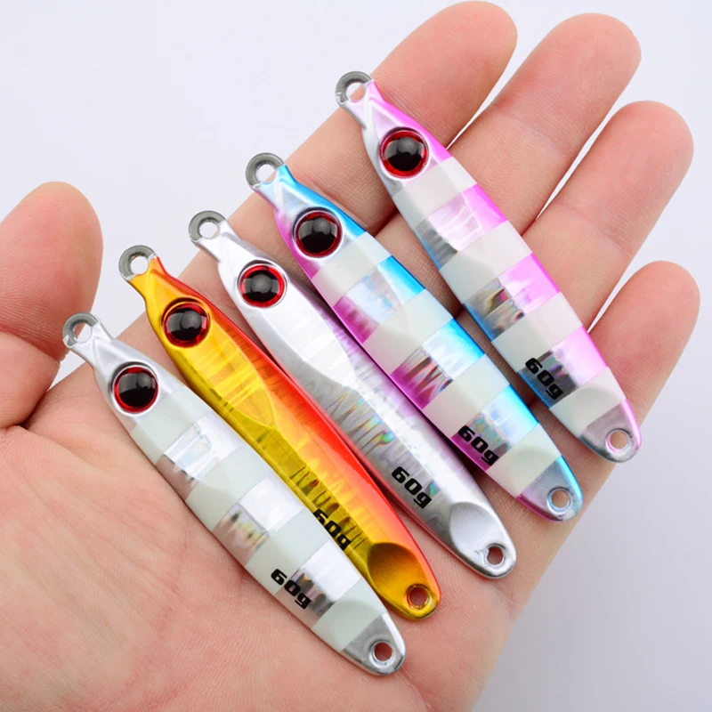 

FUNADAIKO Jig 10g 15g 25g 30g 40g 60g Tungsten Slow Metal Jigging Lures Luminous Fishing Bait Fish Fishing Saltwater Lure