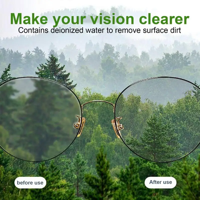 Roztwór do czyszczenia okularów 100ml przyrząd do czyszczenia szkieł okularowych przeciwmgielny Spray do okularów przeciwsłonecznych o wysokim stężeniu urządzenia do oczyszczania do okularów