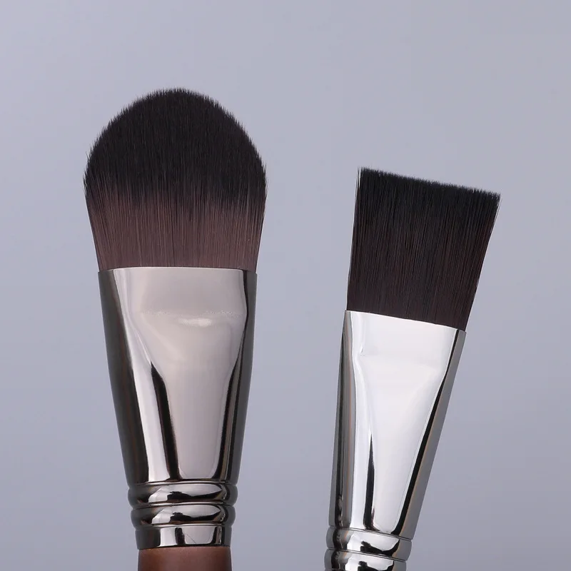 Description Picture 4 of itemFlat Foundation Makeup Brushes Professional Liquid Foundation Cream Concealer Tongue Shape Brush Women Cosmetic Make Up Tools
