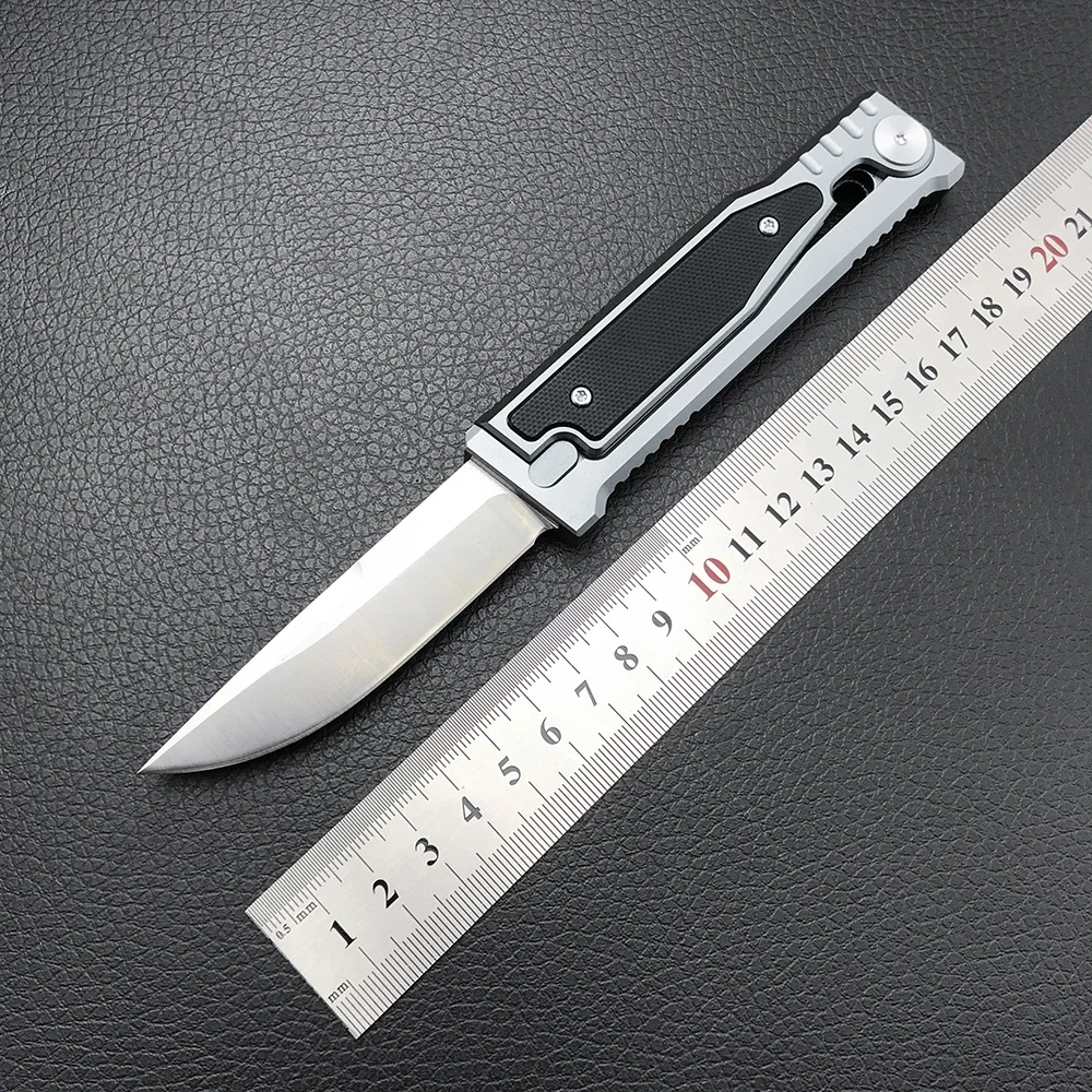 

New Tactical Self Defense Hunting Folding Pocket Knife EDC D2 Steel Blade G10 Handles Pocket Knives Utility Tools Flipper Knife