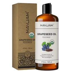 Organic Nourishing Oil Blend for Skin, Hair, and Massage (Grapeseed Oil)
