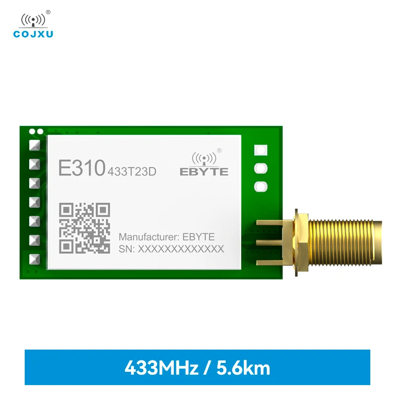 COJXU  433MHz Wireless Module E310-433T23D 23dBm 5.6KM Long Range SMA UART  Transmitter Receiver