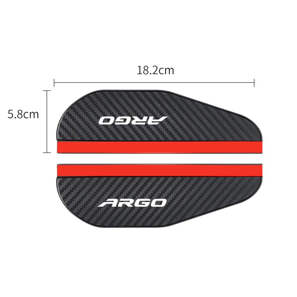 for fiat argo 2pcs car Rearview mirror Carbon fiber Rain car accessories