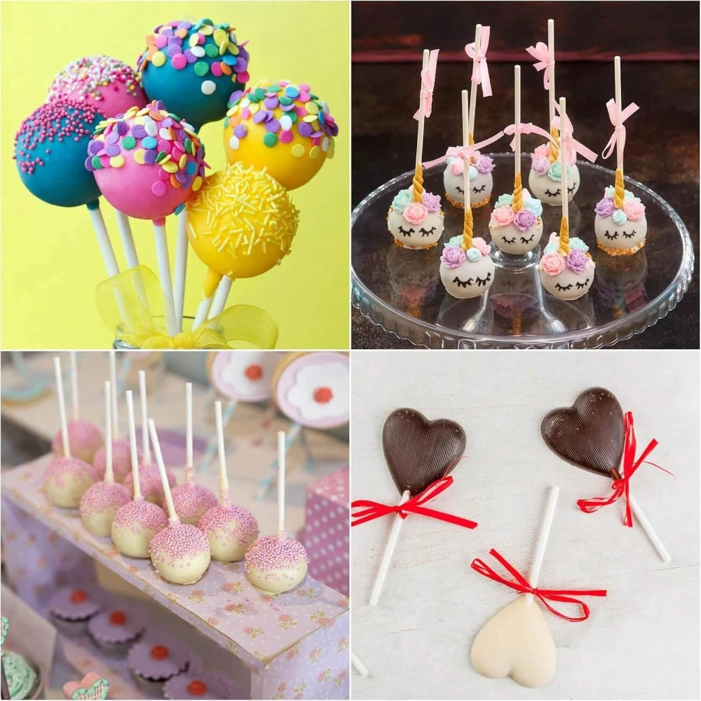Hollow Plastic Lollipop Sticks for Lollipops Cake pop Sticks Accessories Desserts Cake Pop Stand Holder plastic lollipop sticks