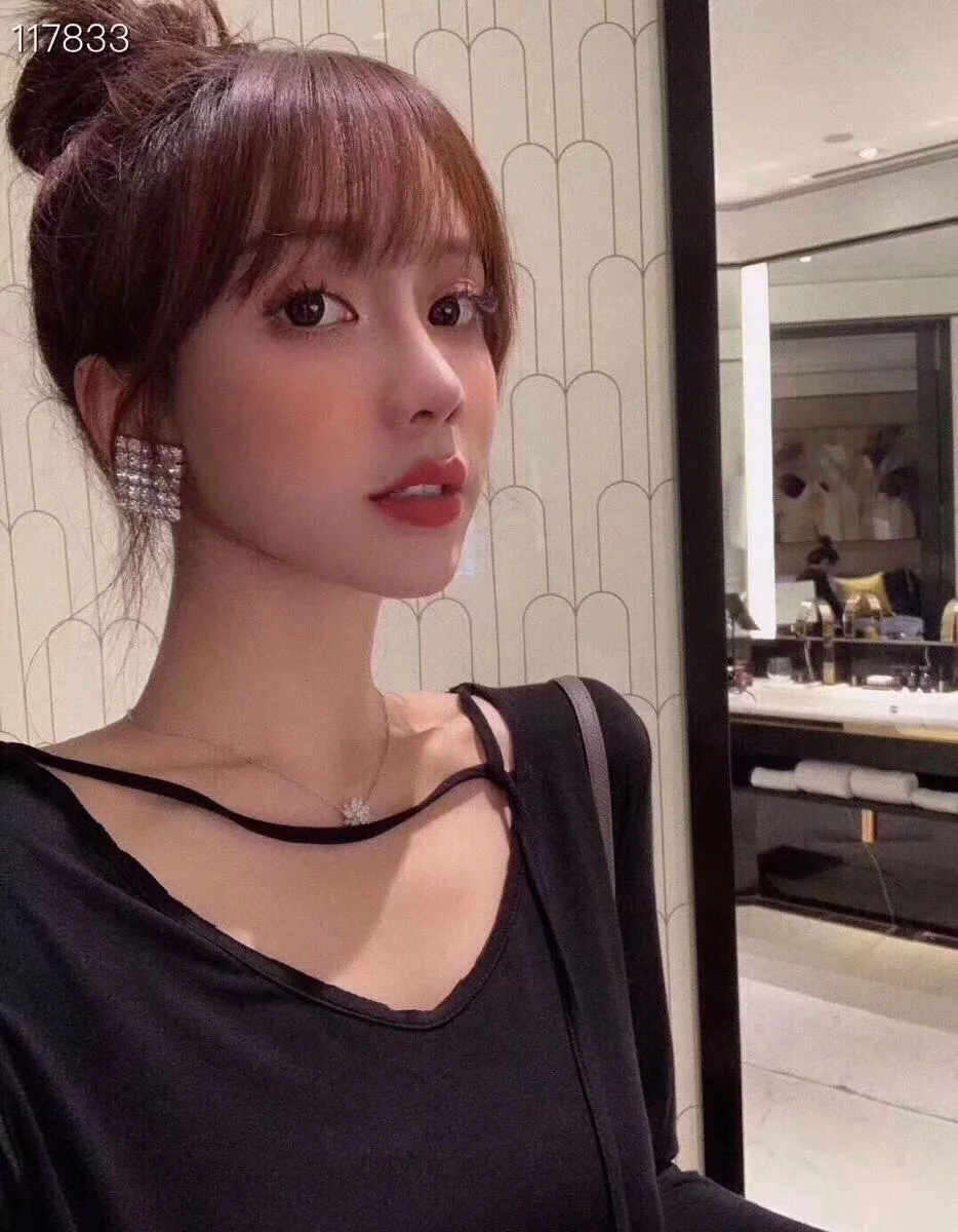 Earring Personality Light Luxury Retro Square Earclip For Women Aretes De Mujer Pendientes Boucle D’Oreille Orecchini Clip De Or