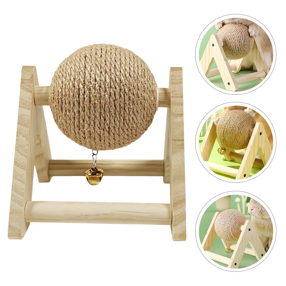 

Cat Scratching Ball Cat Grinding Claw Toy Kitten Sisal Rope Ball Chewing Grinding Paws Toys Cats Scratcher Board Pet Supplies