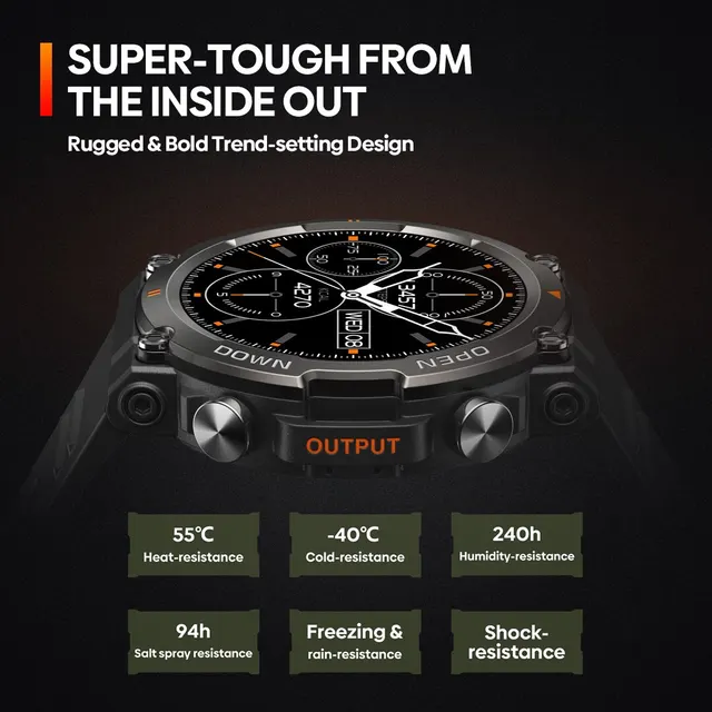 Zeblaze Vibe 7 Rugged Smartwatch Make and Receive Calls 25 Days Battery Life 100 Sports Modes Smart Watch for Men 2
