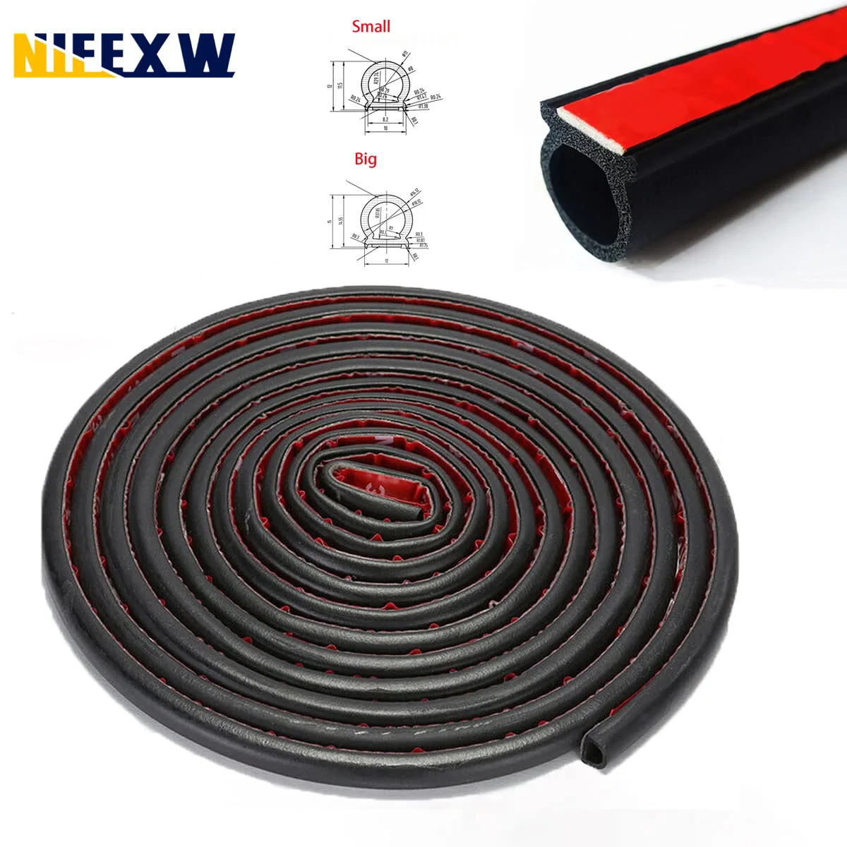 4M Guarnizione in gomma adesiva esterno portiera auto e finestre da 20mm | Leroy Merlin