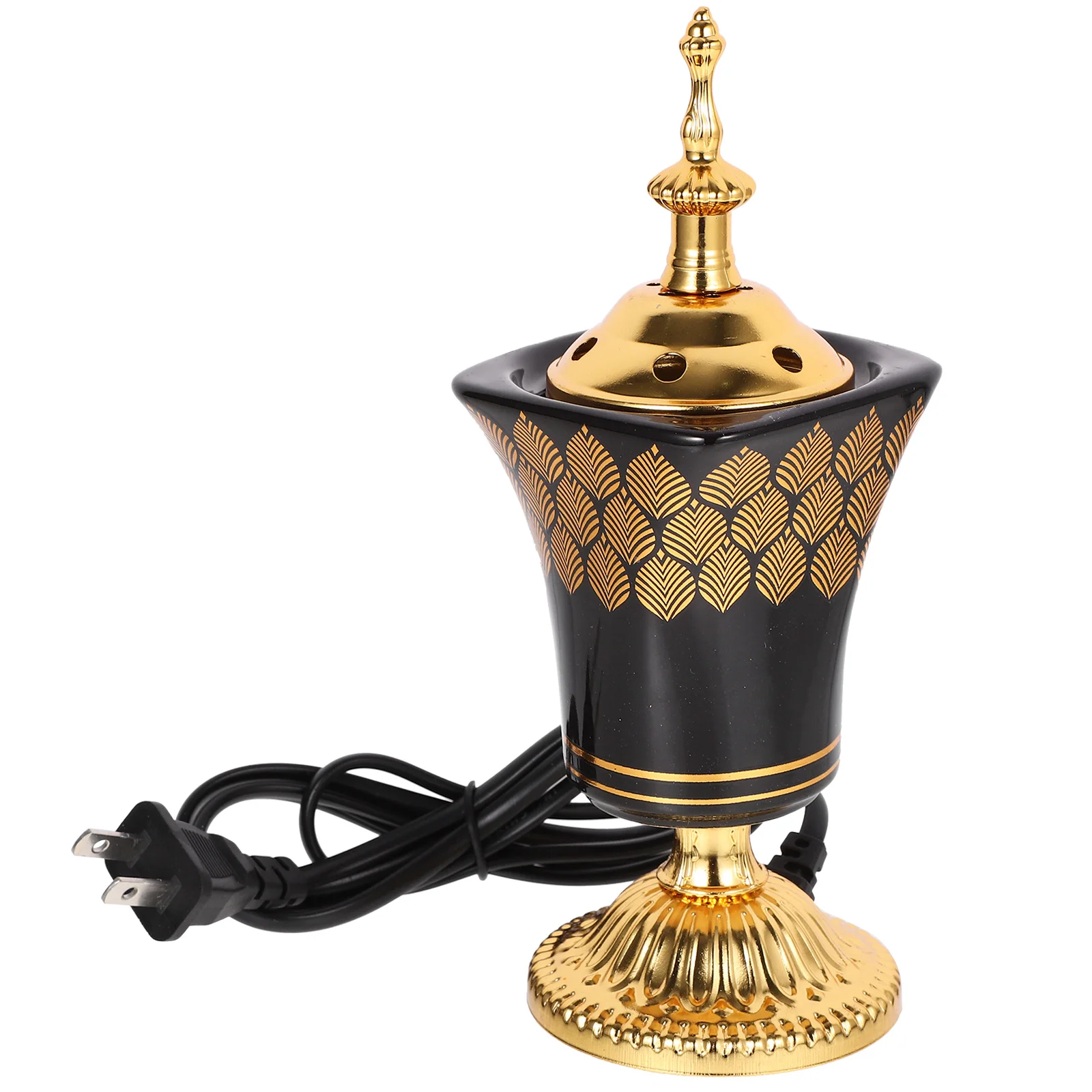 

Bakhoor Electric Incense Burner Vintage Arabic Incense Burner Middle Eastern Style Tabletop Electric Censer Aroma Burner