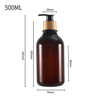 300 ml/500 ml เครื่องจ่ายสบู่เหลวขวดแชมพูขวดปั๊มสบู่คอนเทนเนอร์โลชั่นห้องน้ําแชมพู Conditioner Dispenser 11