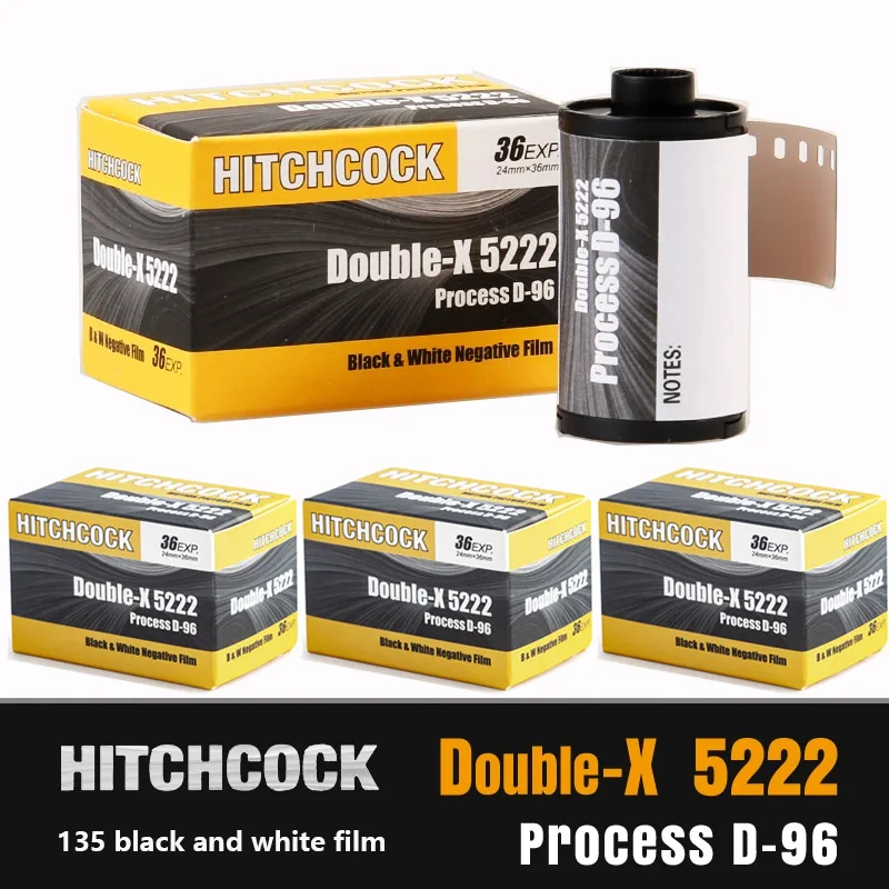 HITCHCOCK Black And White Film 135 Double-x 5222 1-5 Roll American Original Negative Film Suitable For 135 Film Camera 35mm ﻿