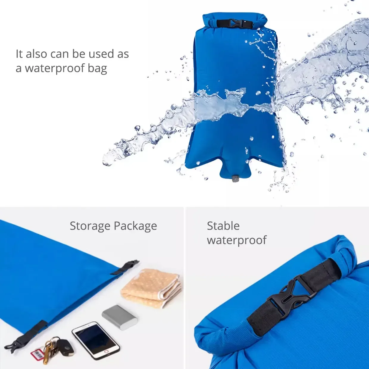 MOEYE Outdoor Inflatable Camping Mat  Air Sleeping Pad Mat Ultralight Waterproof Nylon Inflatable Cushion Picnic Bed