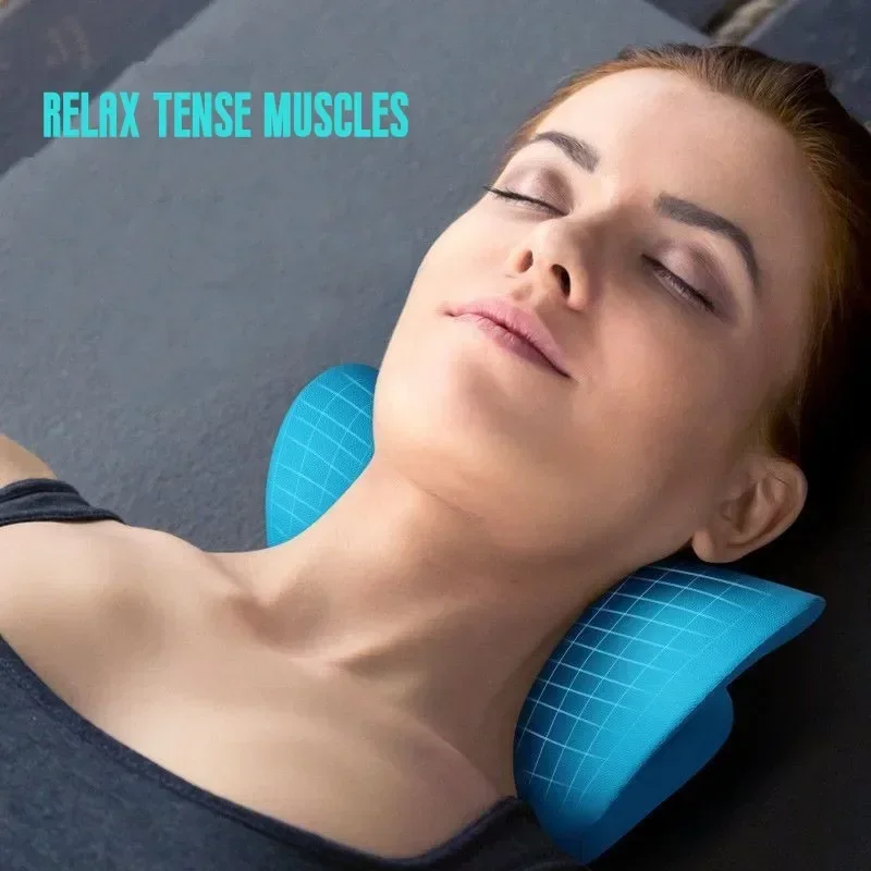 Description Picture 2 of itemMassage Pillow Neck Shoulder Cervical Chiropractic Traction Device Head Back Relaxer for Pain Relief Body Massager