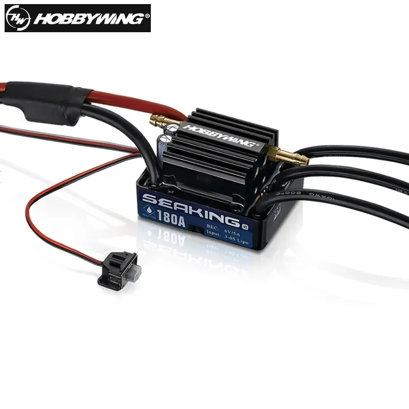 

Оригинальный водонепроницаемый мотор HobbyWing SeaKing V3 WP 180A BL ESC 6 в/5A BEC для радиоуправляемой гоночной лодки (лодки)