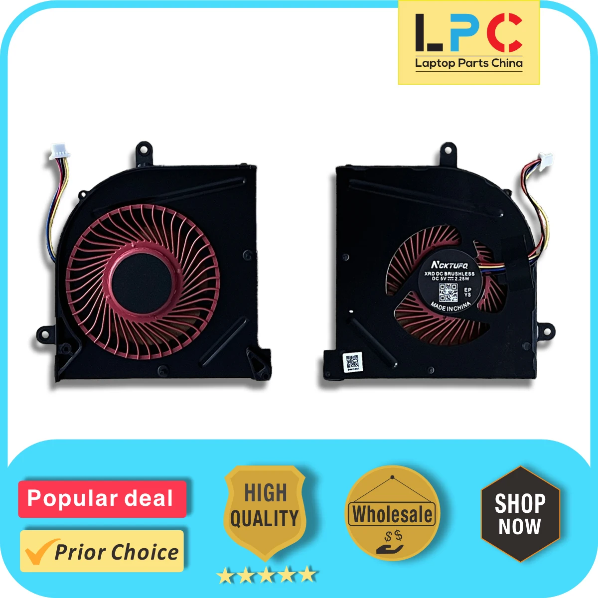 CPU Cooling Fan For MSI GS63 GS63VR GS73 GS73VR New Replacement
