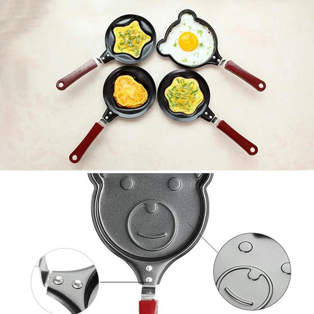 Silicone Flip Cooker Mint Stuff for Bedroom Cartoon Mini Egg Pancake Frying Pan Pancake Non Stick Cookware Saucepan Breakfast Maker Egg Frying Pan