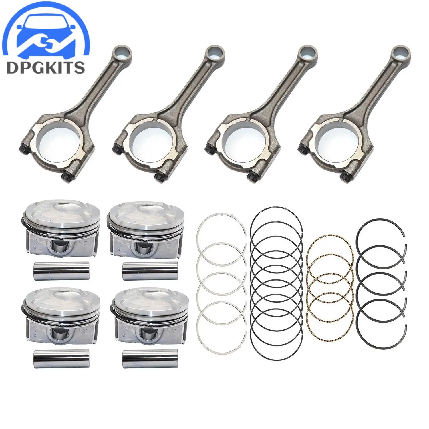 

23041-2B600 23041-2B610 Connecting Rod & Pistons & Rings Kit For Hyundai Kia Accent Rio 1.6L DOHC 12-16 23041-2B620 23410-2B600