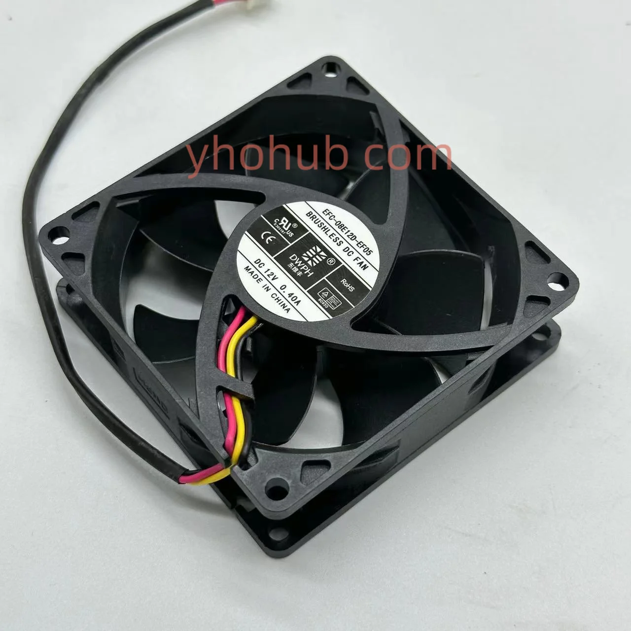 Ventilador de Refrigeração do Servidor de Fios da C.c. 12v 0.4a 80x80x25 mm de Dwph Efc08e12d-ef05