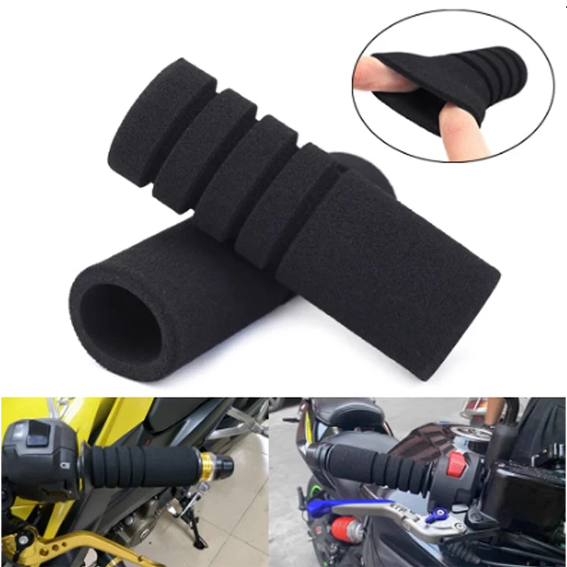 FIOSARIAN 2PCs Bike Racing Motorcycle Handle Bar Foam Sponge Grip Cover Non Bike Reflectors For - Foto 9