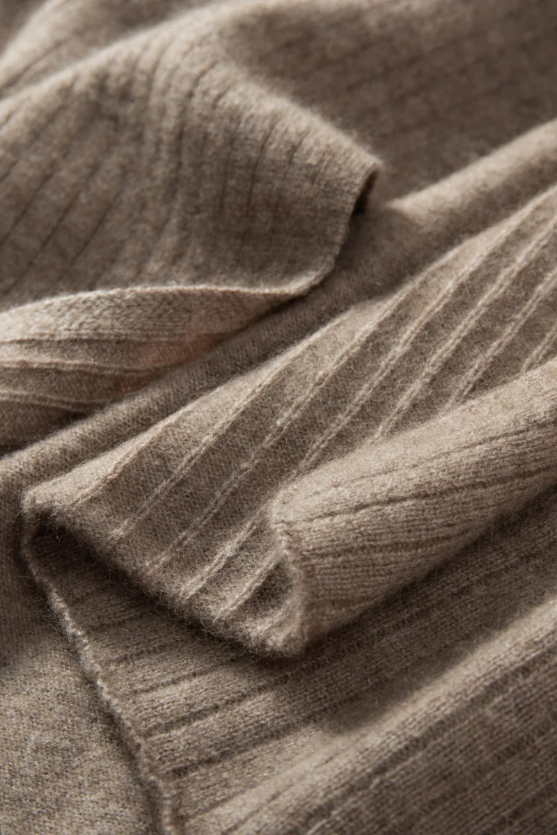 S851cb6b07d66446aa8753b1c2d0a010dj New Autumn and Winter Women's 100% Cashmere Shawl Knitted Cardigan Solid Color Scarf Fashion Warm High Quality Wool Mallzona