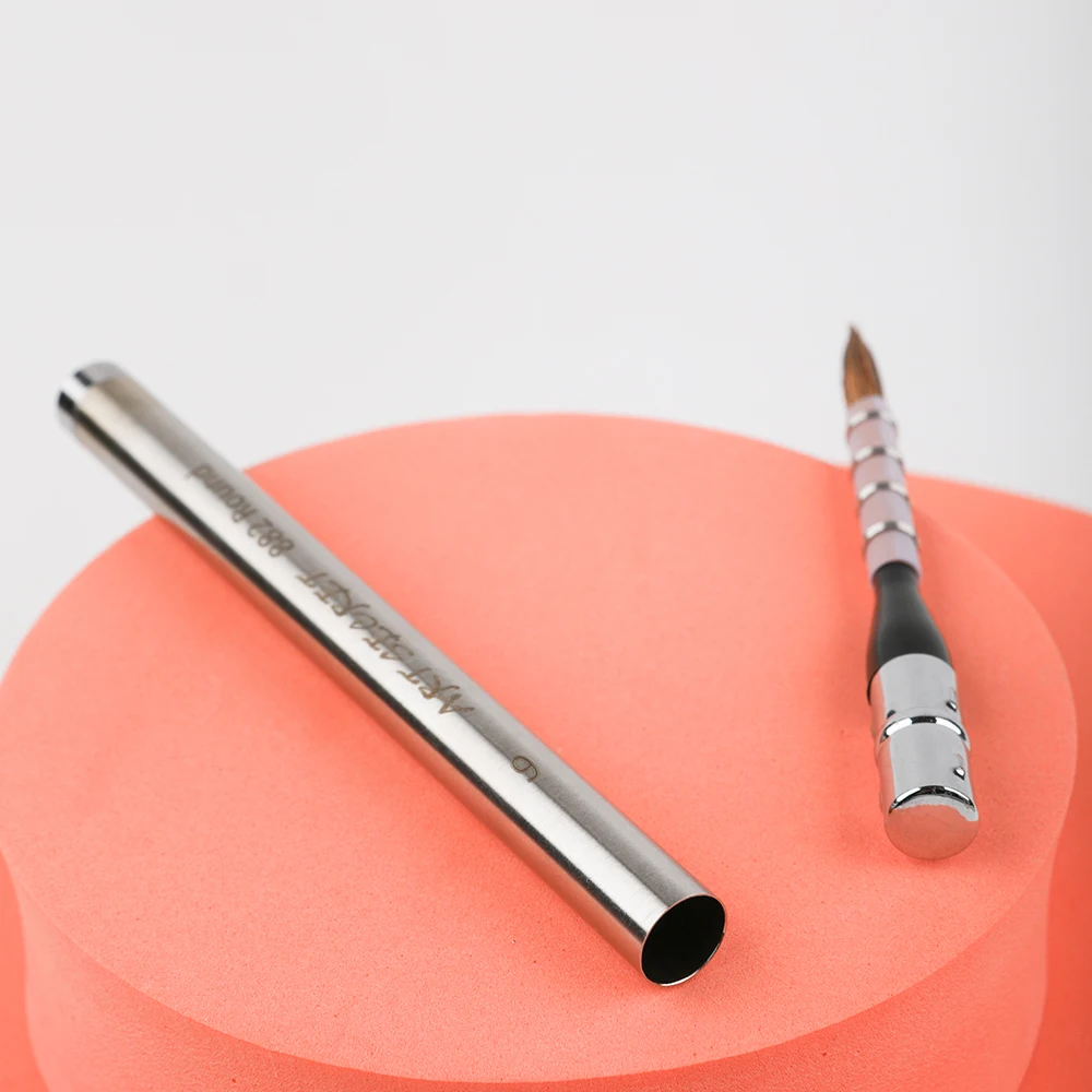 Artsecret Metal Pocket Detachable Watercolor Brush Travel Portable Rod Painting Acrylics Brushes Sketching Detail Paint 882 4